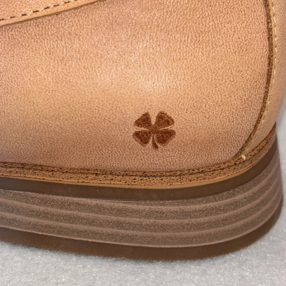 Lucky Brand Laurien Leather Slip On Loafers Shoes Pinky Beige Women's Size 9.5M